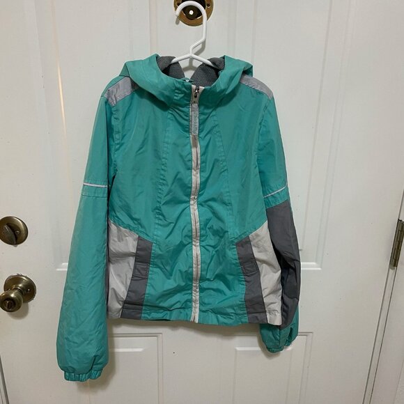 London Fog Zip-Front Rain Kids Jacket Girls 10/12 M - Picture 1 of 11